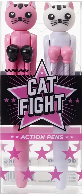 Cat Fight Action Pens