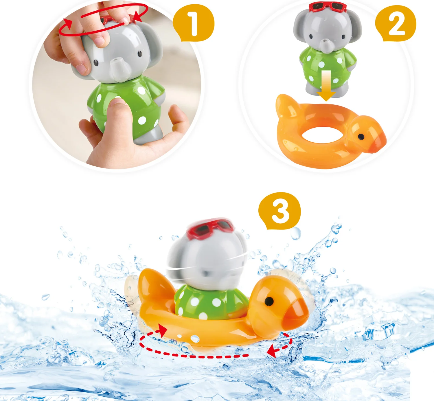 Spin Splash 'N' Swim Elephant - Image 2