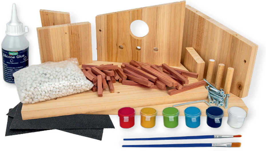 Modern Birdhouse Woodworking Kit - Image 2