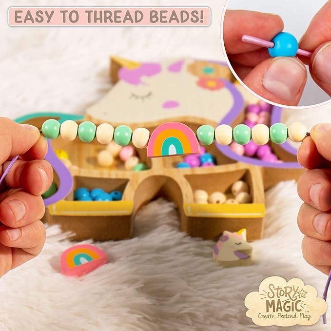 Story Magic Unicorn Wooden Bead Set - Image 3
