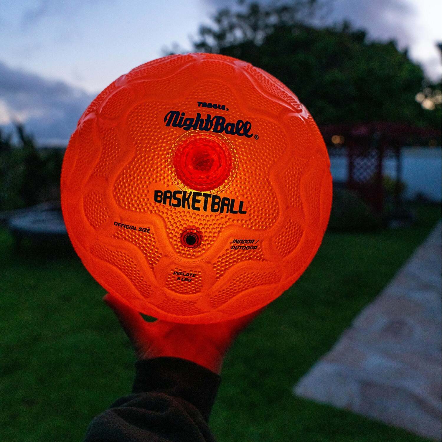 Tangle NightBall Basketball - RED - Image 2