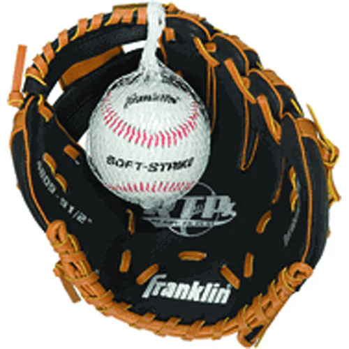 Teeball Glove and Ball (righty) Tan/ Black