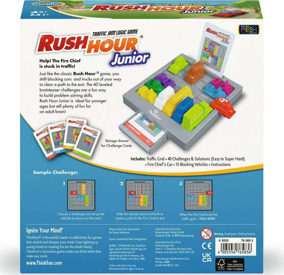 Rush Hour Junior Traffic Jam Logic Game for Kids - Image 2