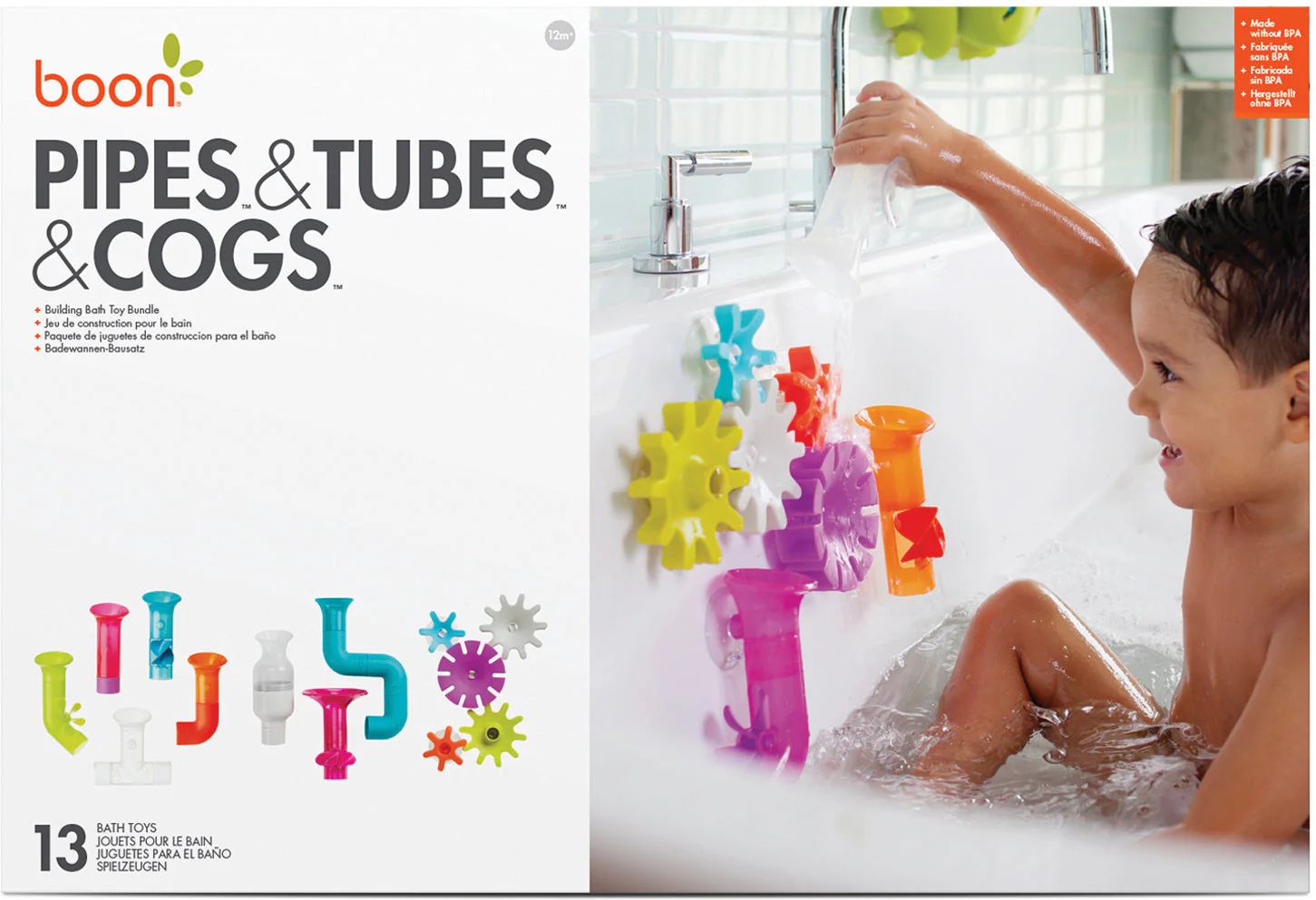 Boon Pipes Tubes Cogs Bath Toy Bundle - Image 4