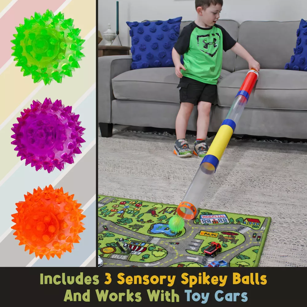 Toy Tunnel Raceway with Spikey Balls - Image 4