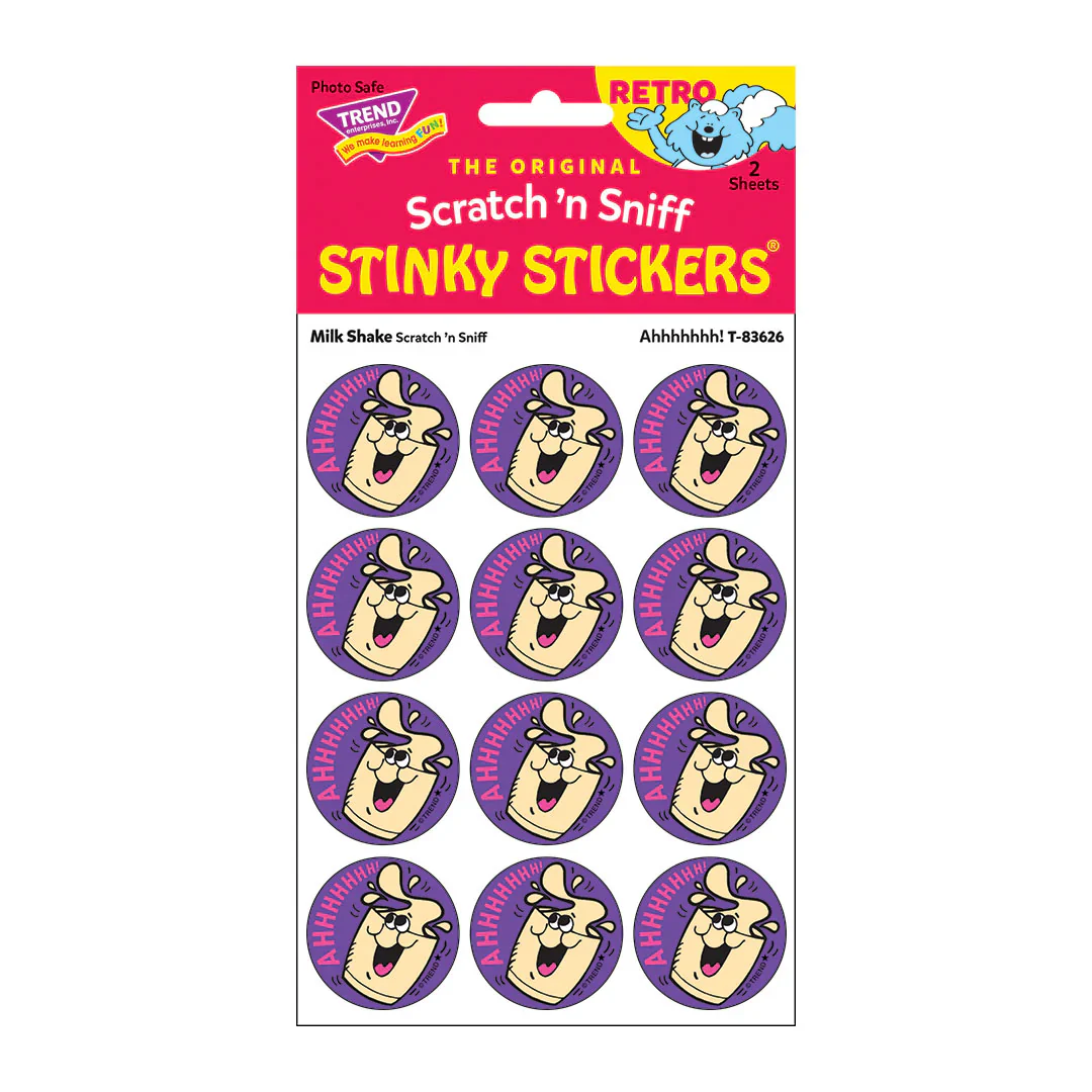 Scratch 'n Sniff Ahhhh Milk Shake Stickers - Image 3