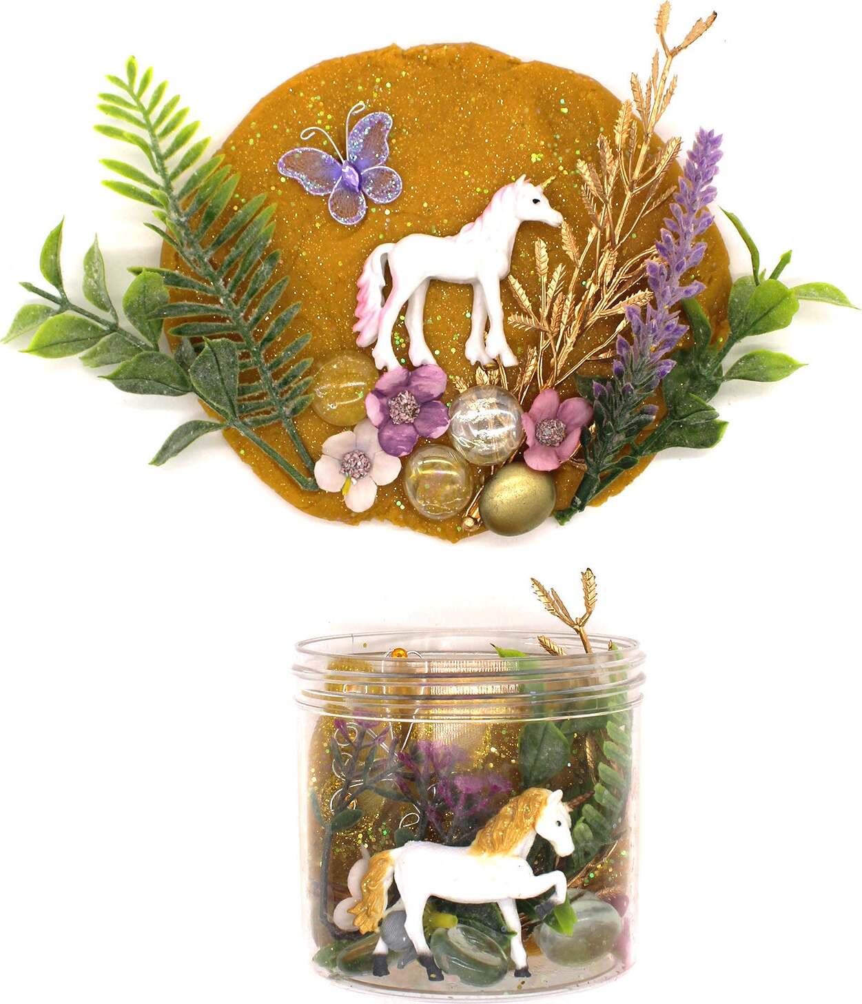 Unicorn Play Dough Macaron Jar - Image 2