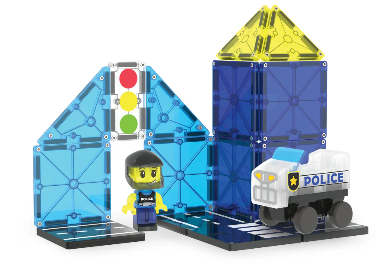 Magna-Tiles® Police Patrol 20 piece set - Image 4