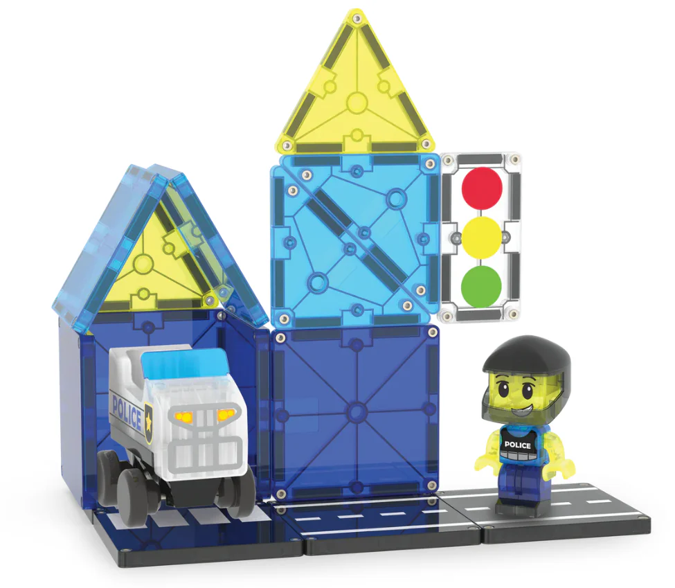 Magna-Tiles® Police Patrol 20 piece set - Image 5