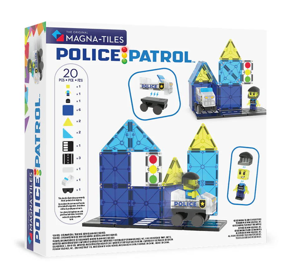 Magna-Tiles® Police Patrol 20 piece set - Image 8