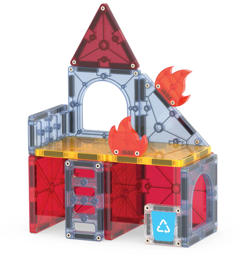 Magna-Tiles® Fire Rescue 27 piece set - Image 5