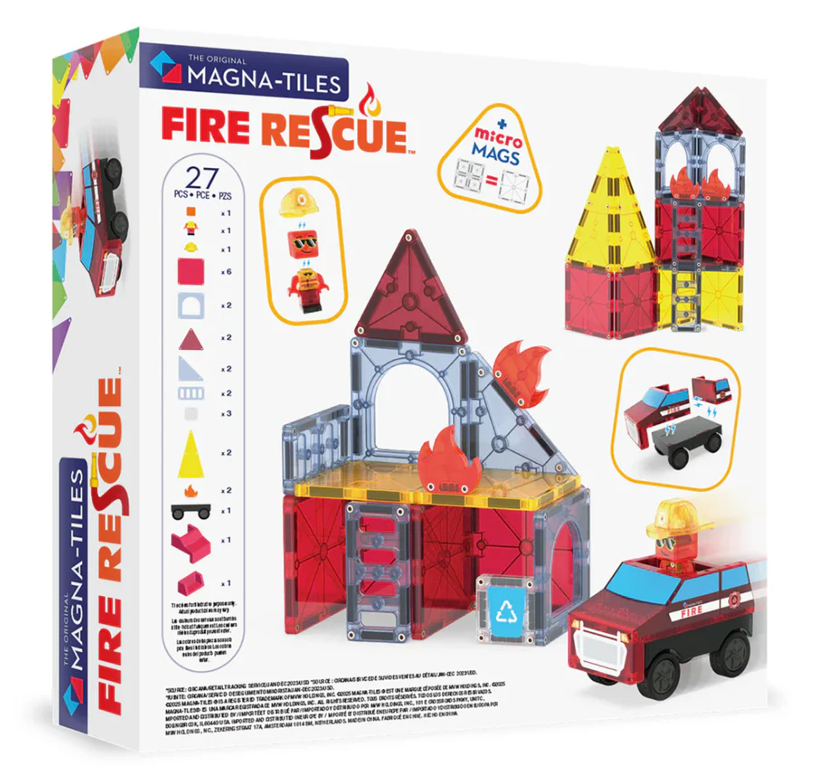 Magna-Tiles® Fire Rescue 27 piece set - Image 8