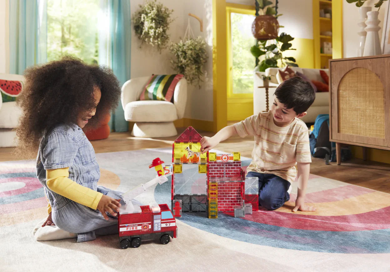 Magna-Tiles® Fire Station 50 piece set - Image 3