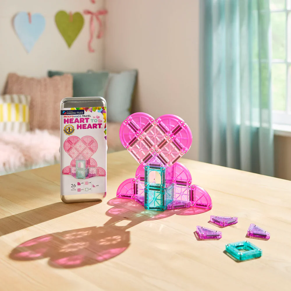 Magna-Tiles® Heart To Heart Micro Mags - Image 2
