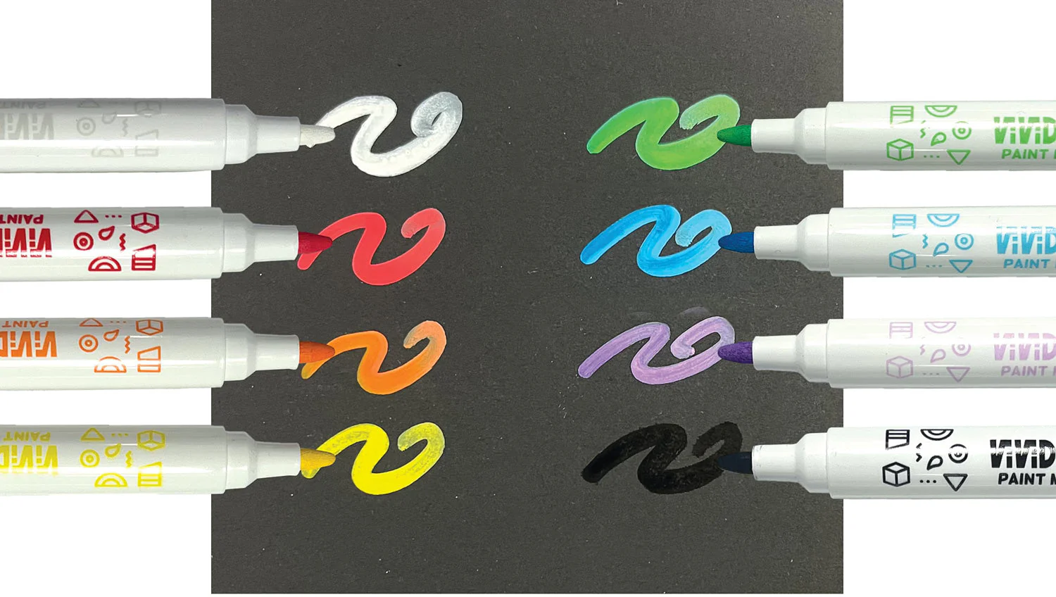 Vivid Pop! Water Based Paint Markers - 8 pk - Image 2