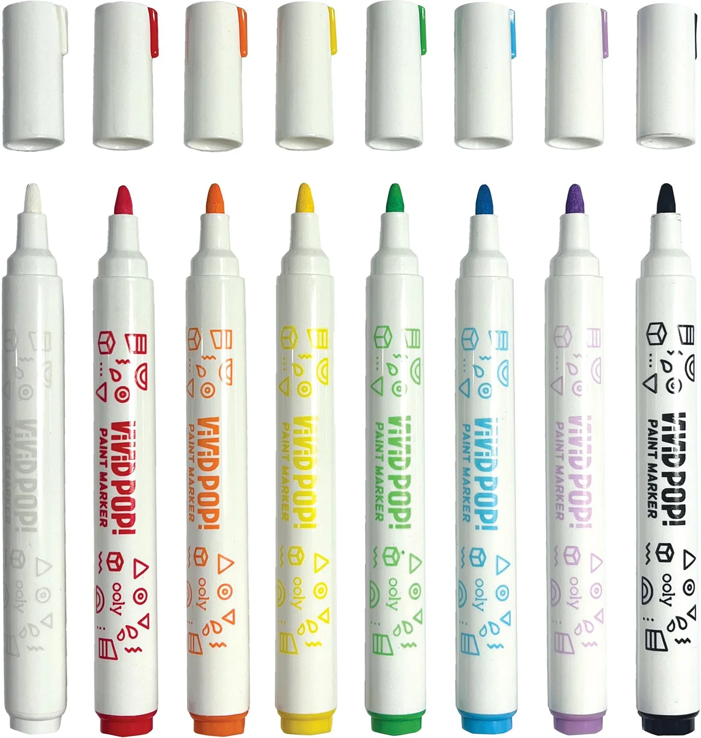 Vivid Pop! Water Based Paint Markers - 8 pk - Image 4