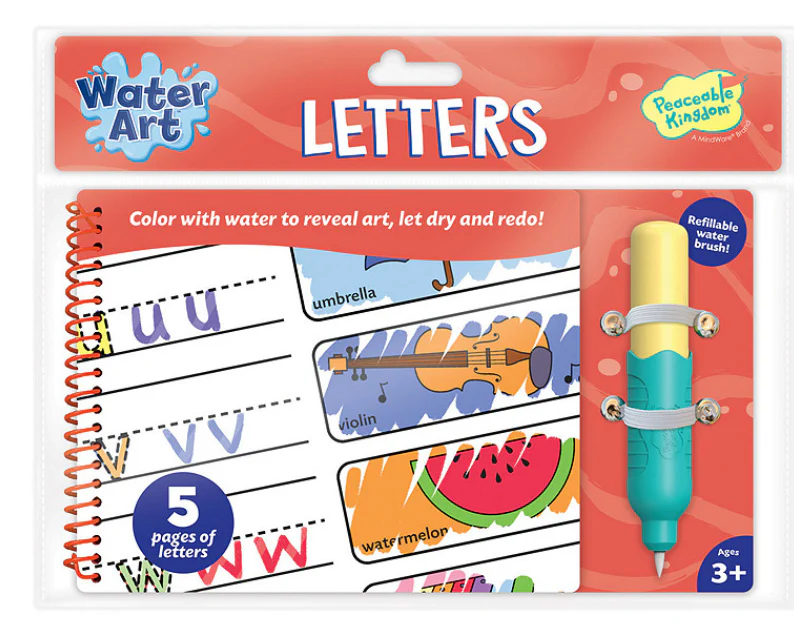 Water Art Book Letters