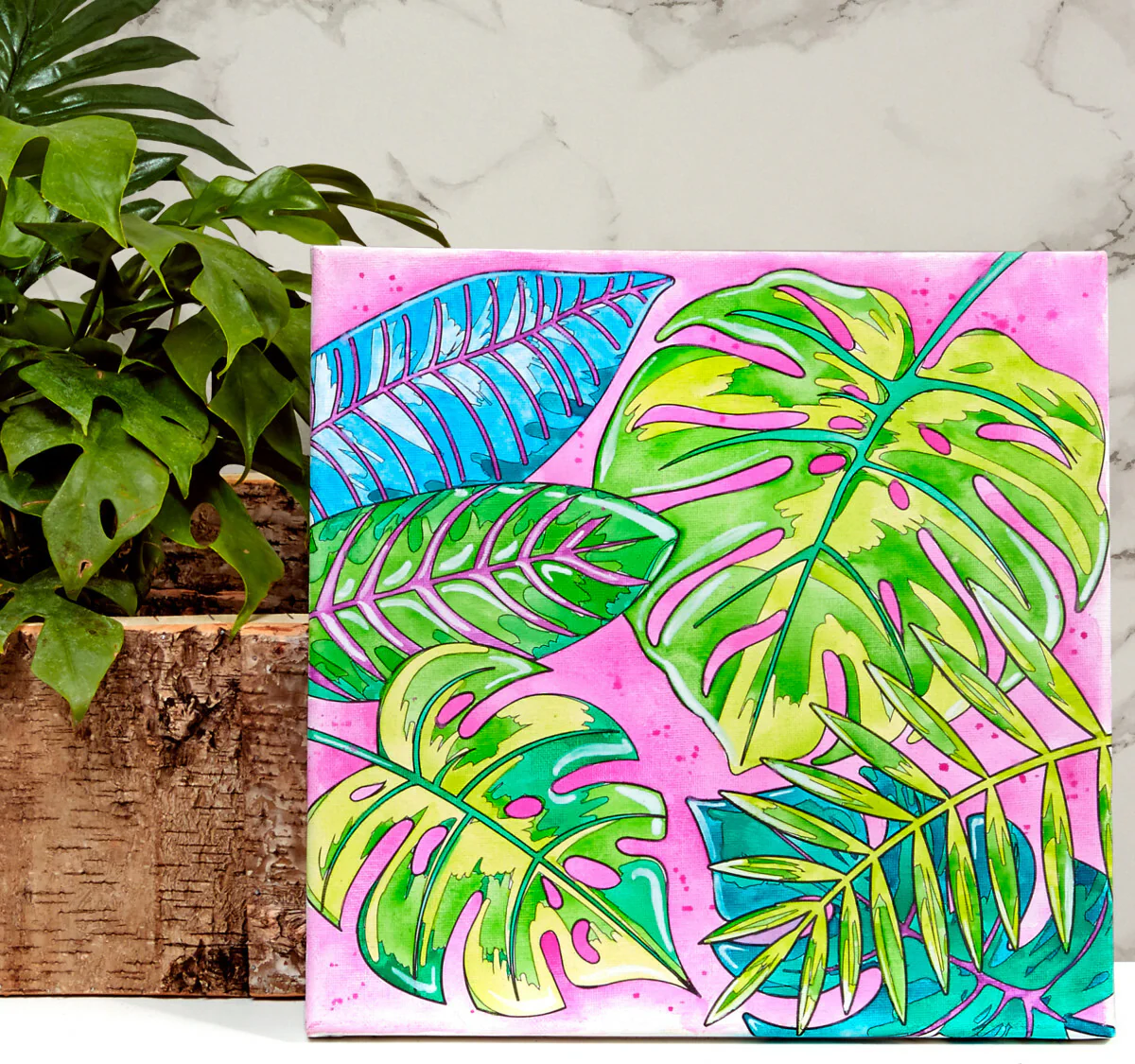 Watercolor Paint by Number Tropical - Image 5
