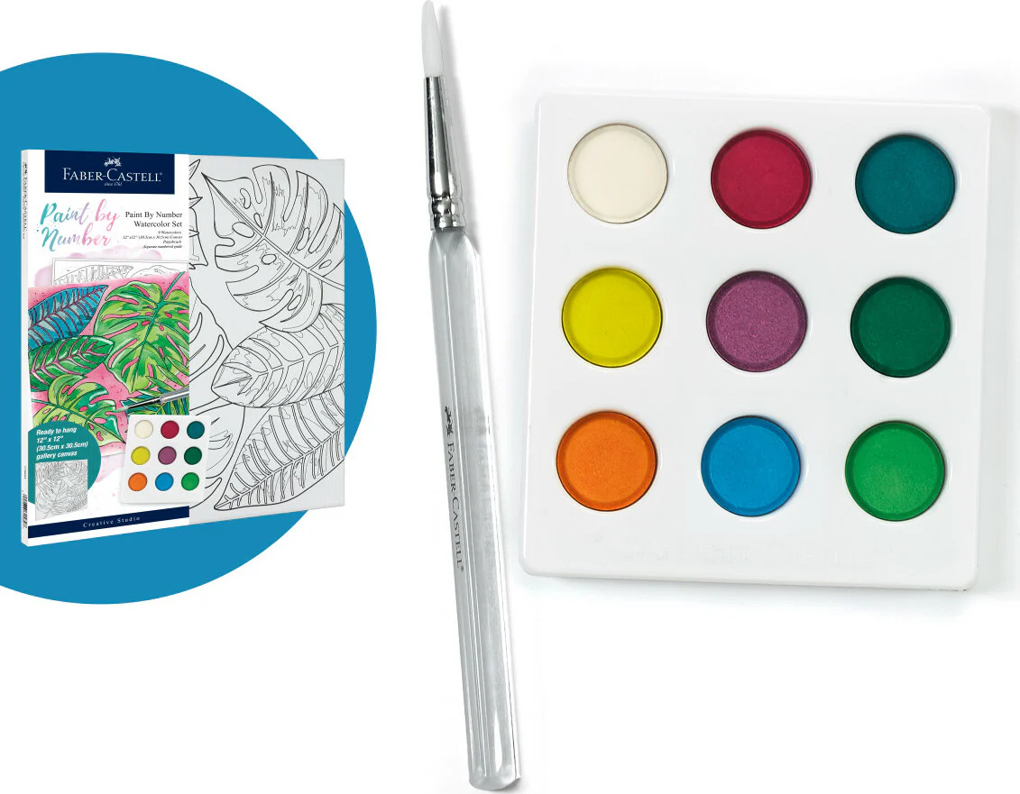Watercolor Paint by Number Tropical - Image 9