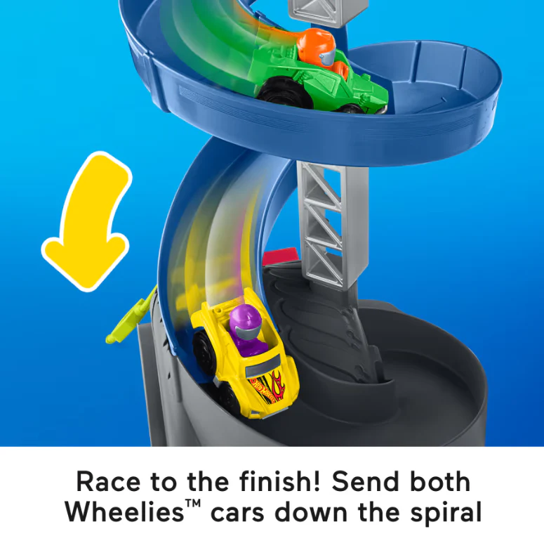 Little People® Hot Wheels® Spiral Stunt Speedway - Image 3