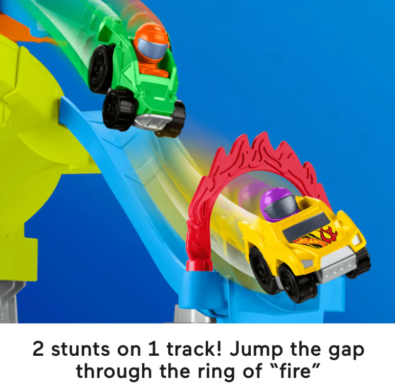 Little People® Hot Wheels® Spiral Stunt Speedway - Image 4