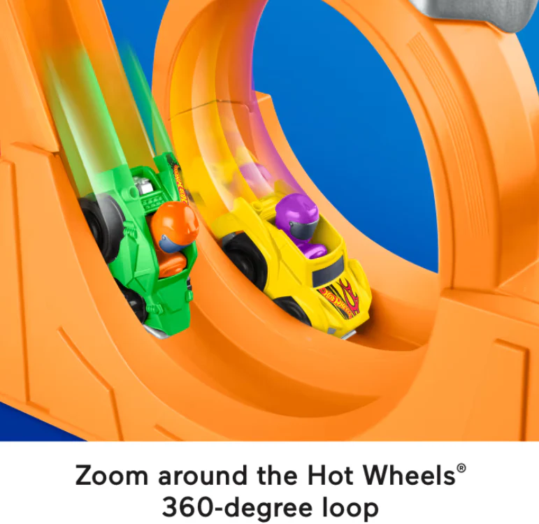 Little People® Hot Wheels® Spiral Stunt Speedway - Image 5