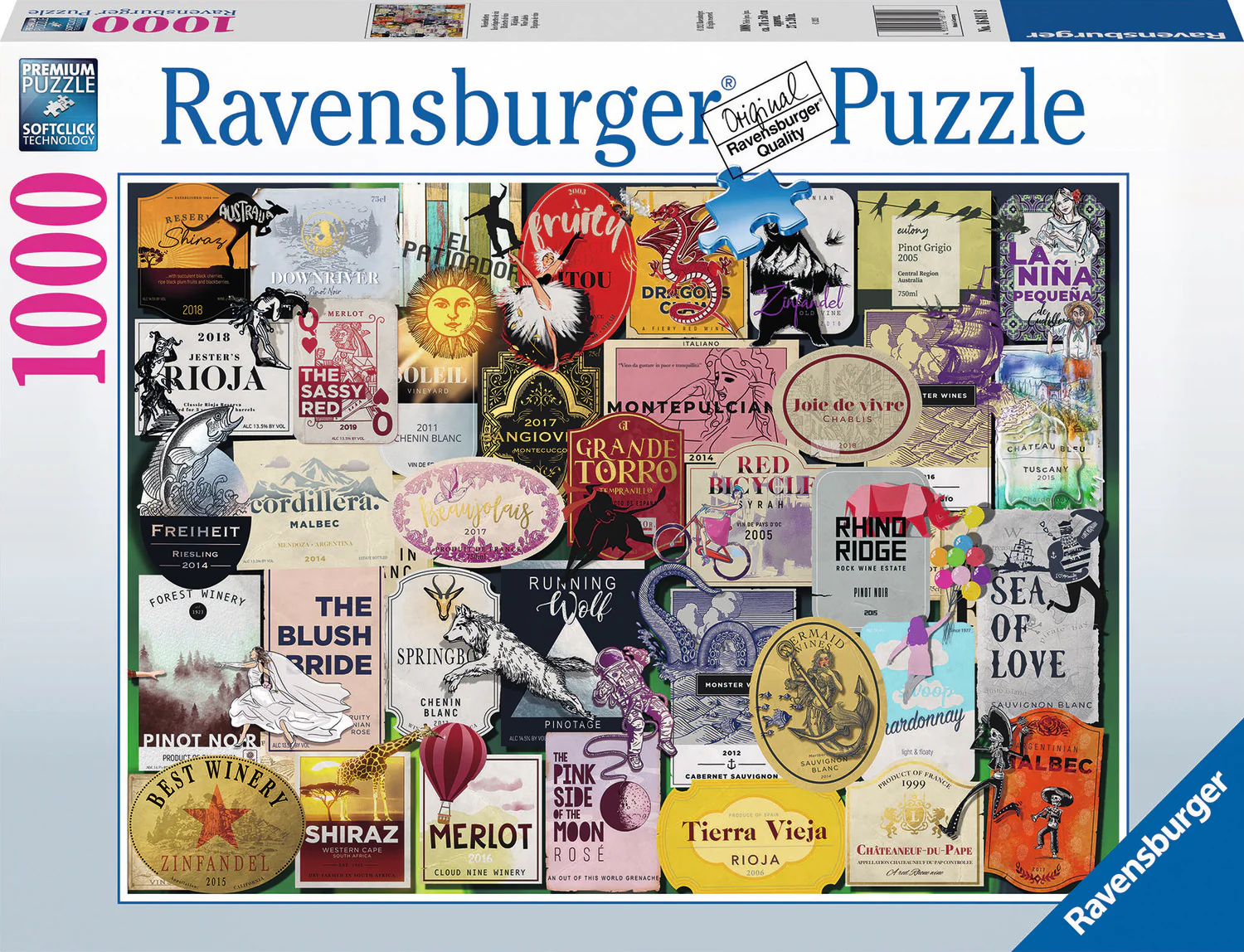1000 pc Wine Labels - Image 2