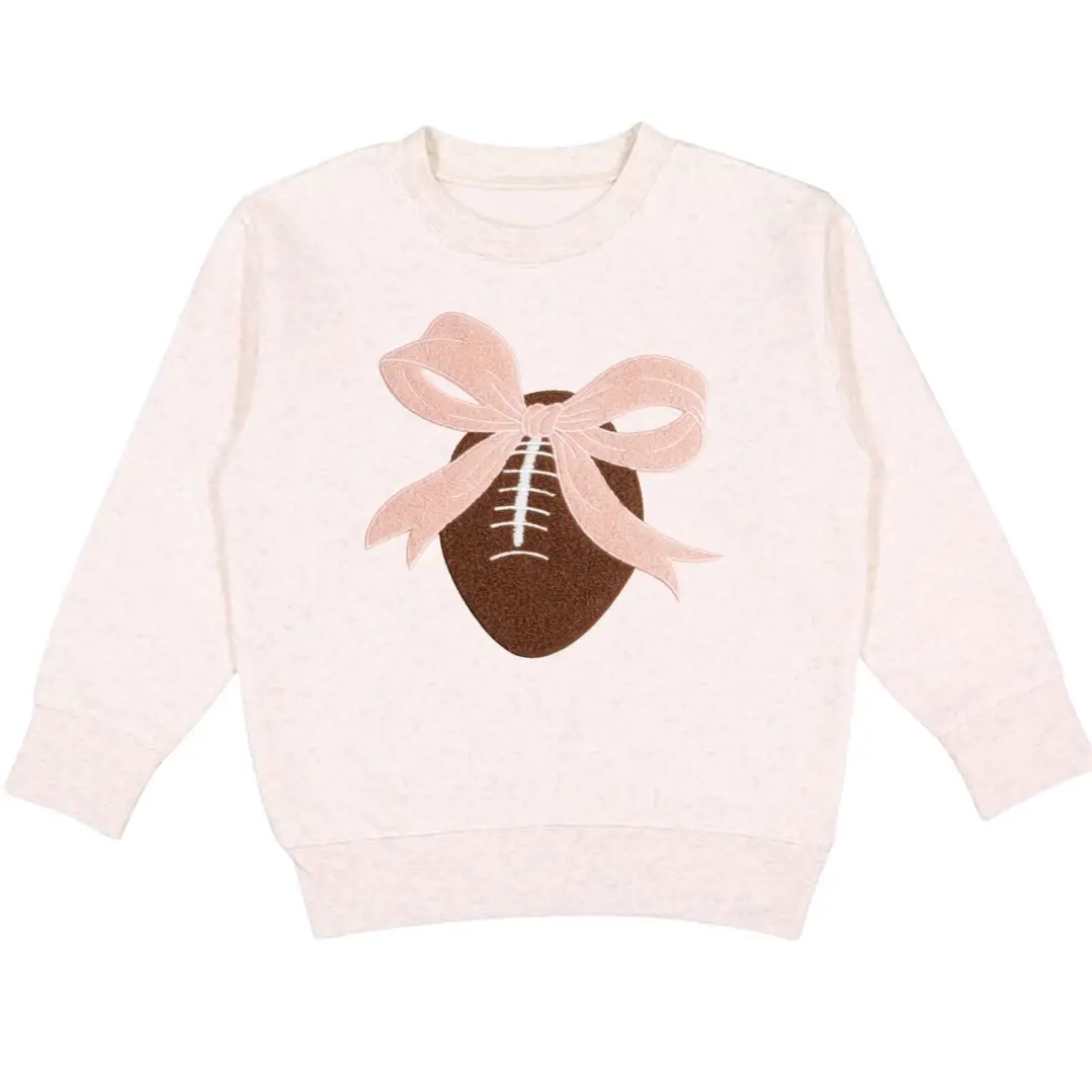 Coquette Football Sweatshirt Natural Size 2T