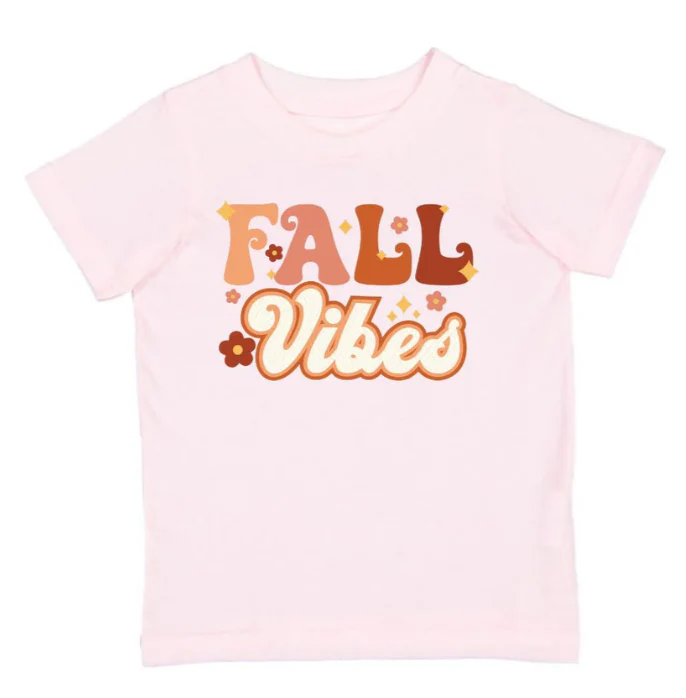 Fall Vibes Pink T-shirt Size 3T