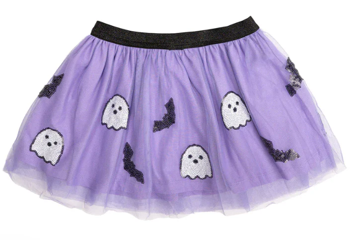 Ghost And Bat Purple Tutu Size 0-12M