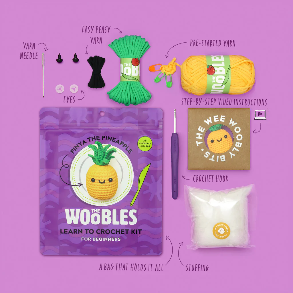 Woobles Pinya The Pineapple Crochet Kit - Image 2
