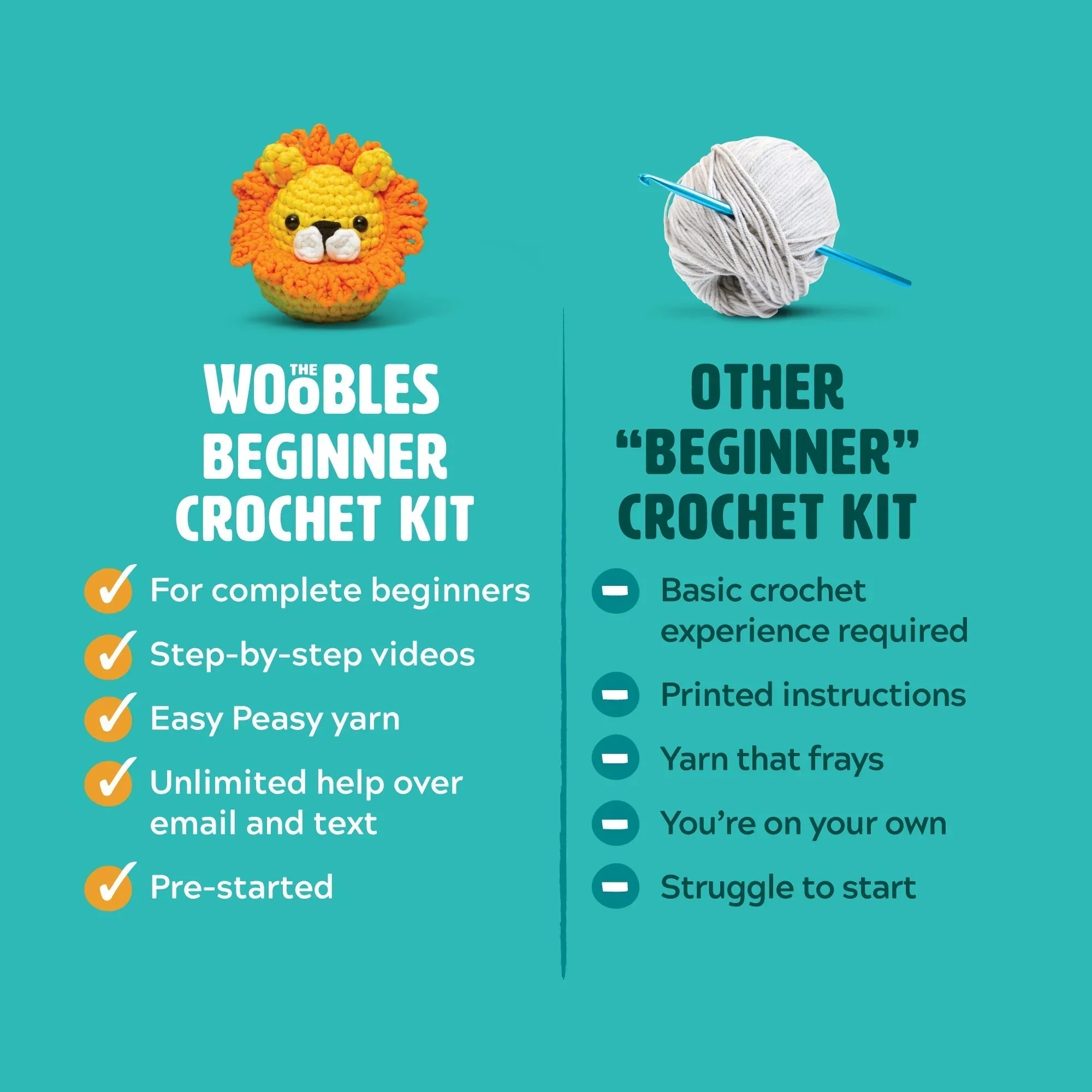 Woobles Pinya The Pineapple Crochet Kit - Image 5