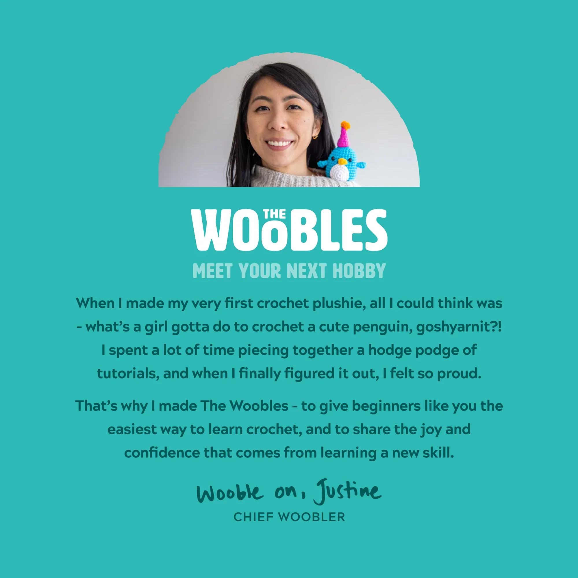 Woobles Billy The Unicorn Crochet Kit - Image 3