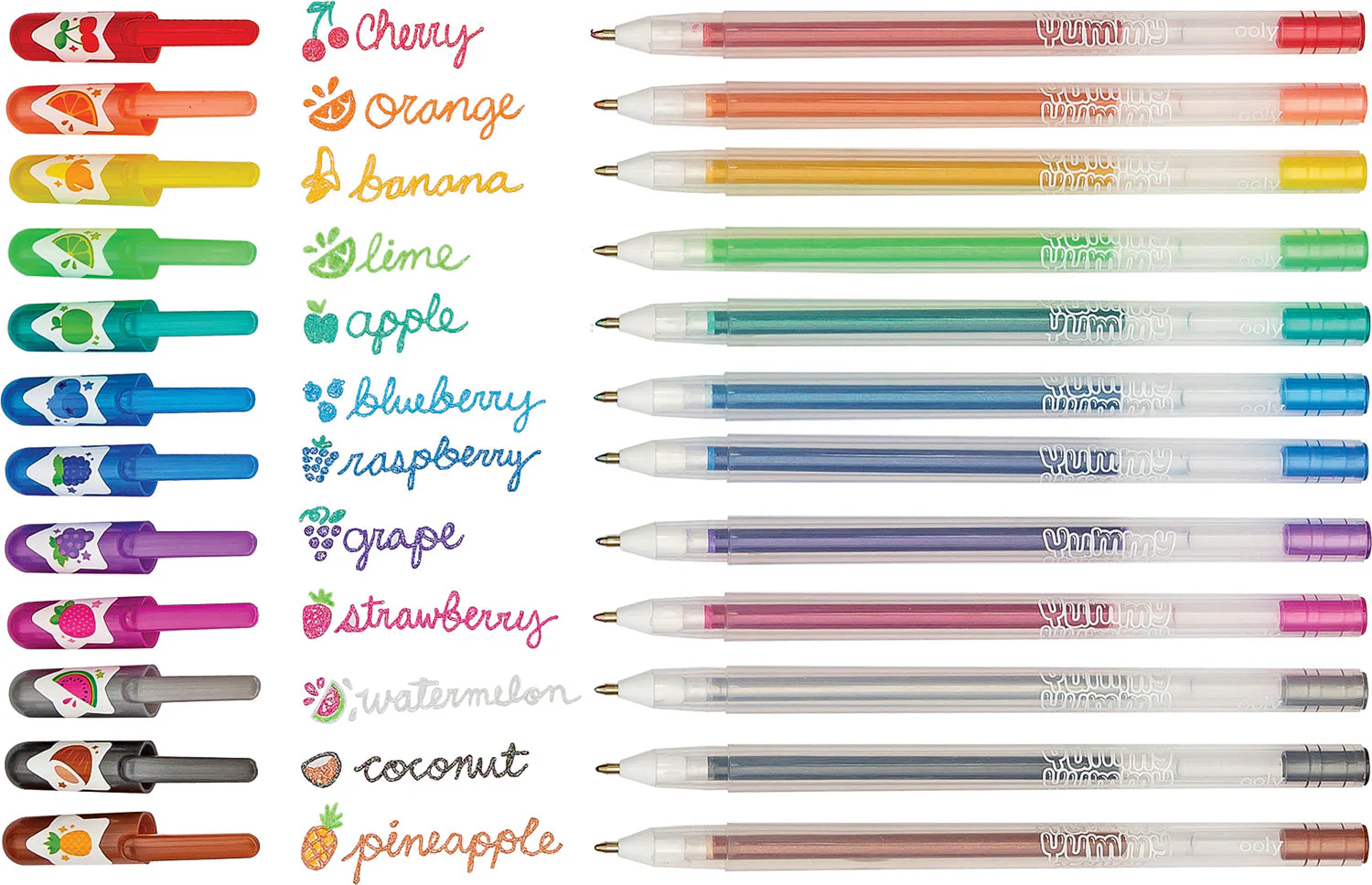 Yummy Yummy Scented Glitter Gel Pens - 12 pk - Image 3
