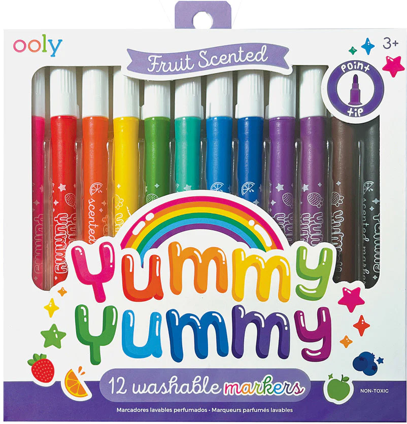 Yummy Yummy Scented Washable Markers - 12 pk - Image 3