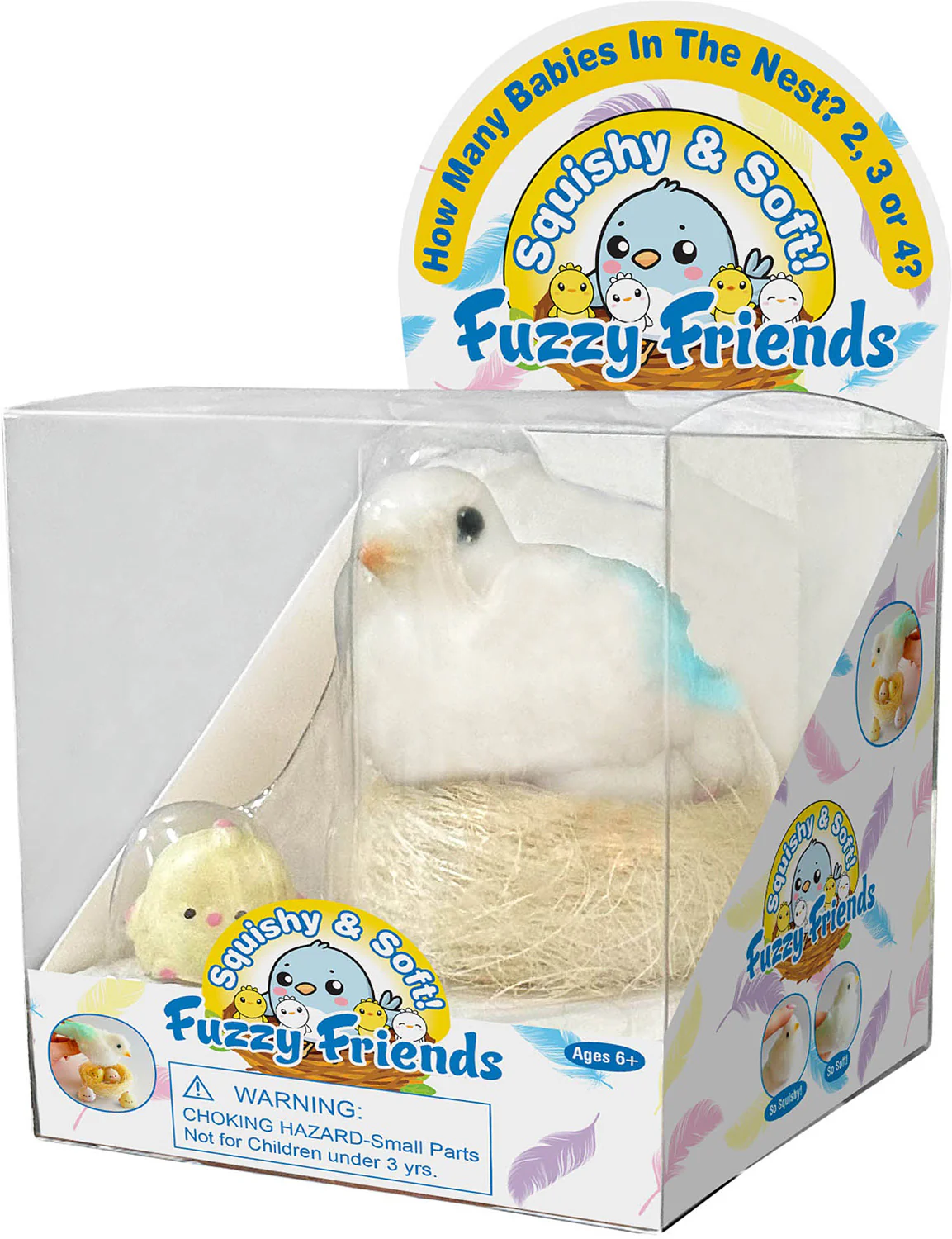 Fuzzy Friends Bird With Babies