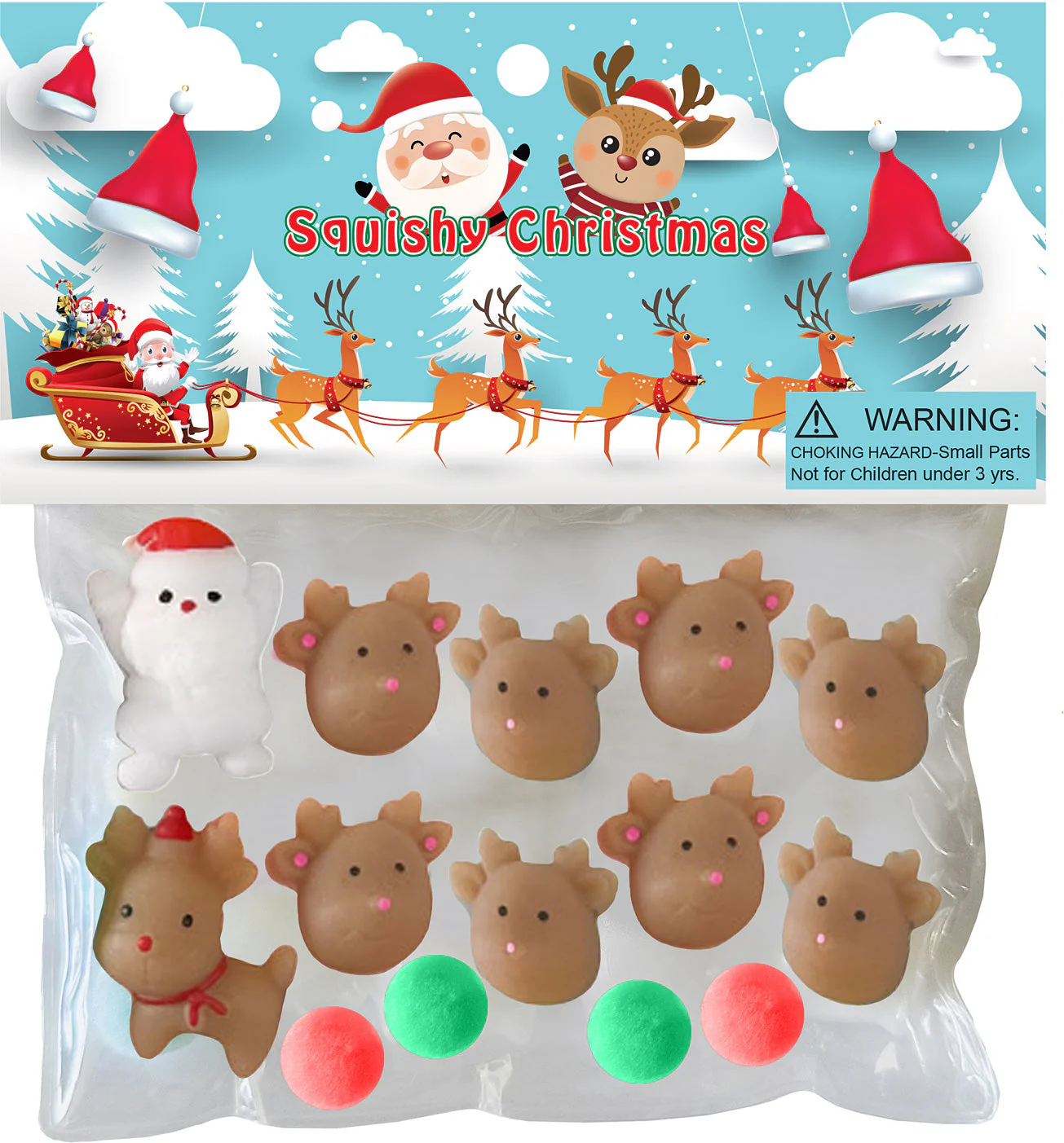 Squishy Reindeer Santa Taba Set - Image 2